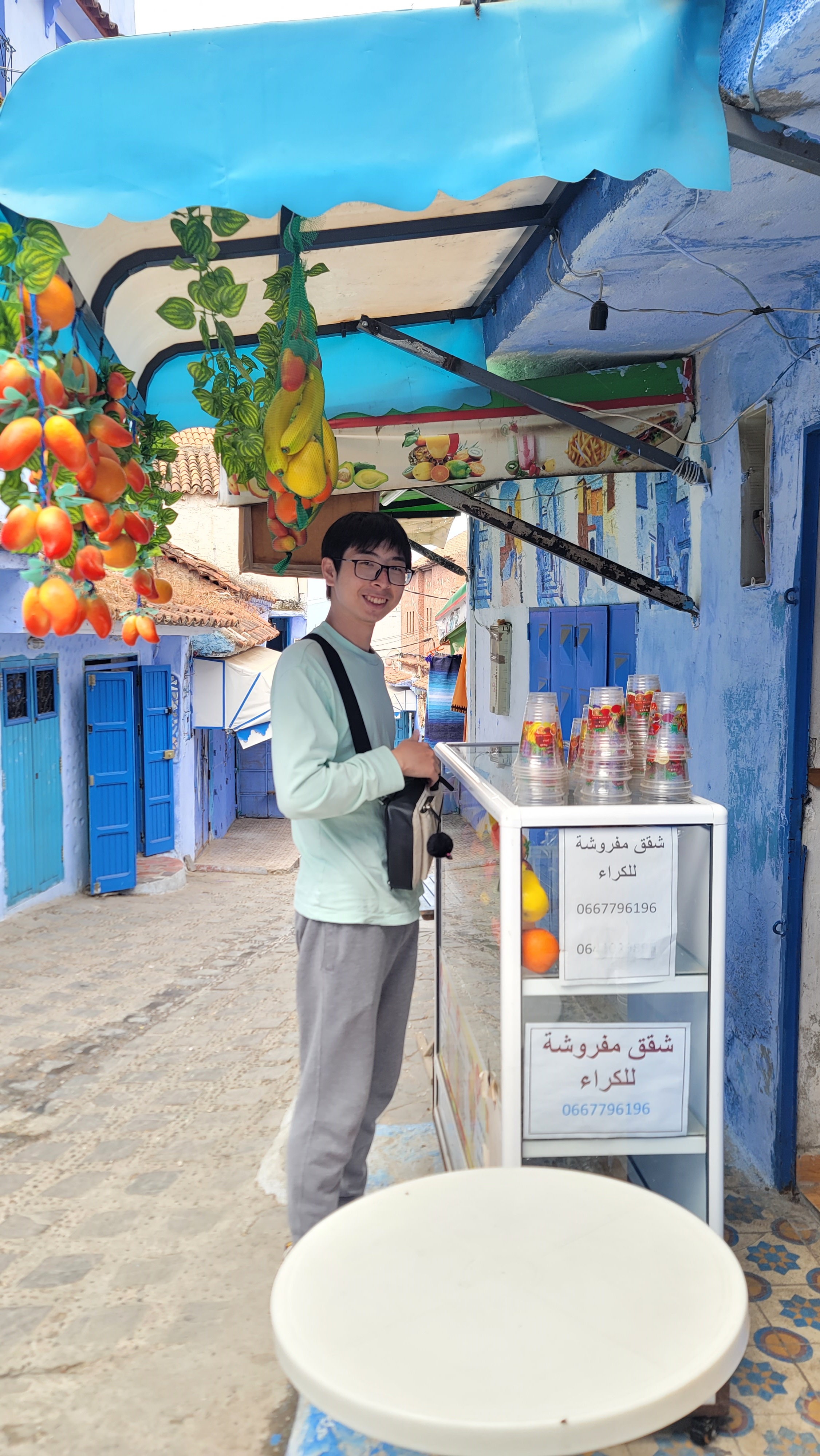 Cadet Yunhao Jiang at Chefchaouen