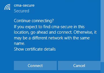  photo of the windows security alert