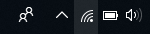  photo of the notification area of the taskbar