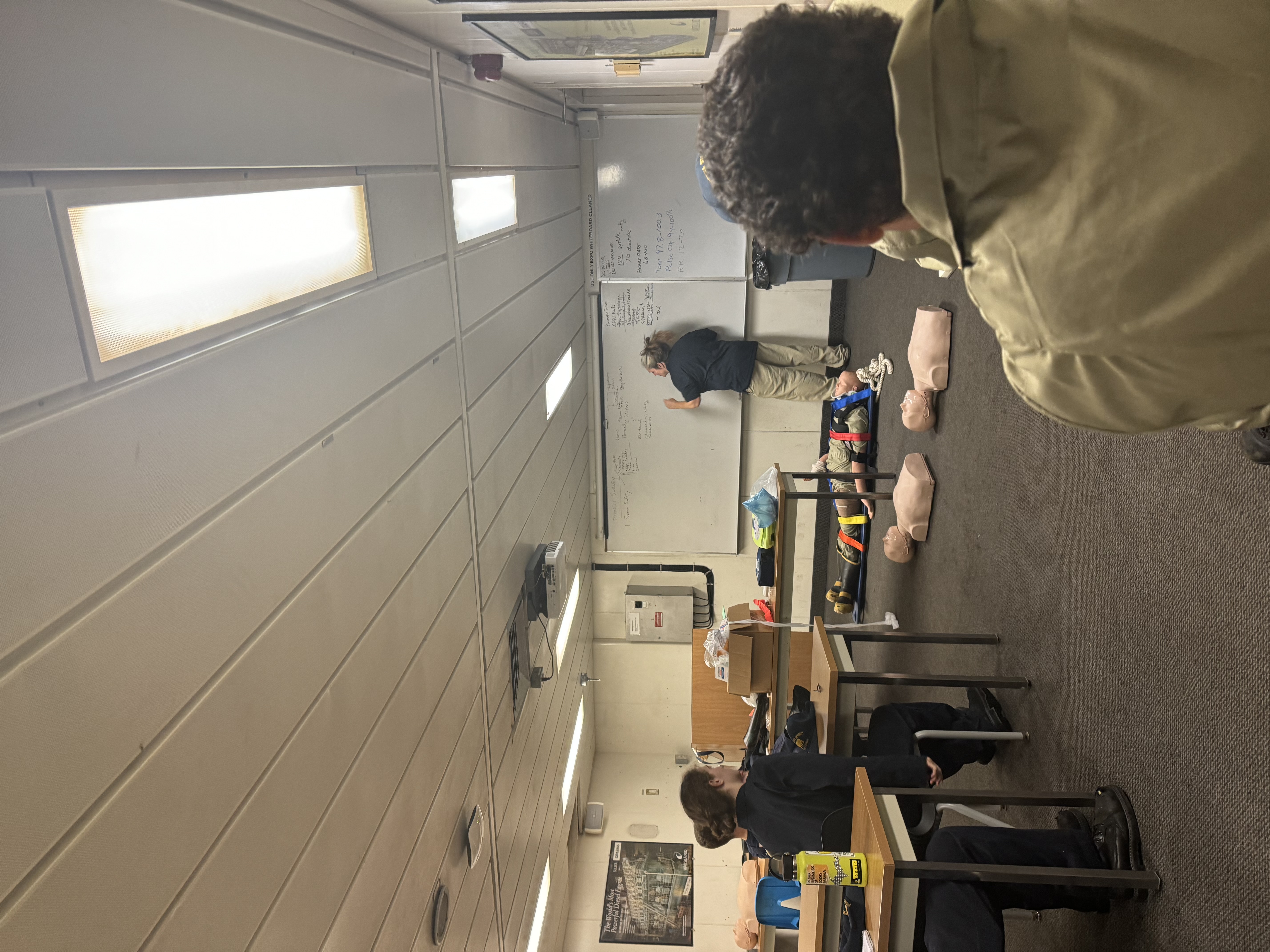 Dr. Becky Miller teaching shipboard medicine